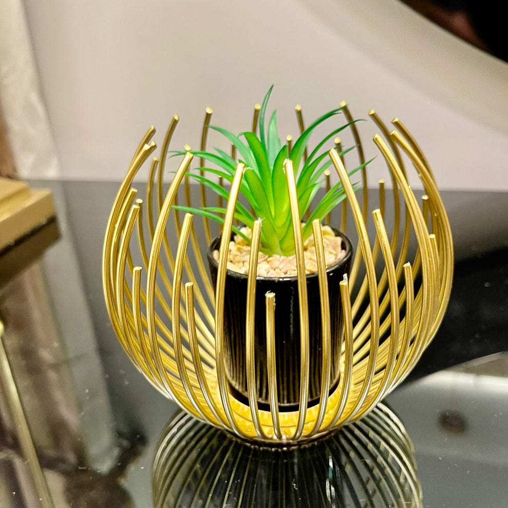 Golden Decorative Table Plant by Malik Neon