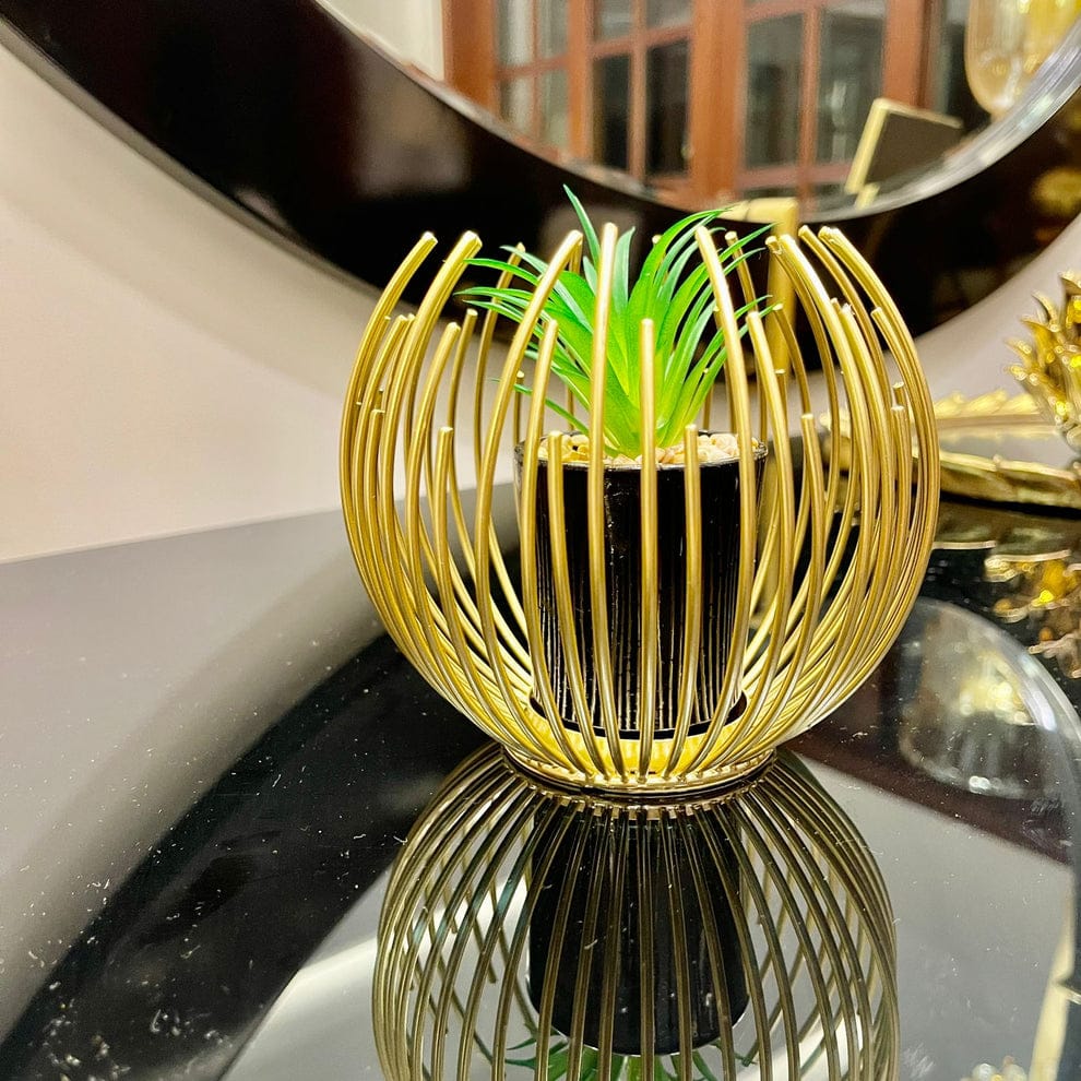 Golden Decorative Table Plant by Malik Neon