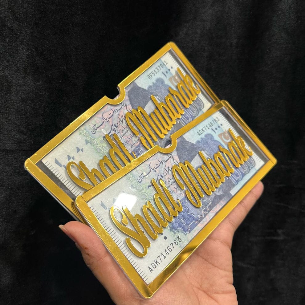 Acrylic Wedding Gift Envelope by Malik Neon