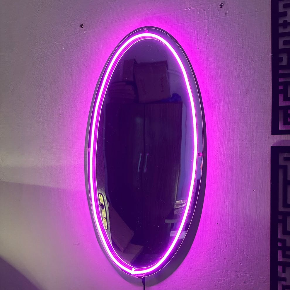 Neon Selfie Acrylic Mirror for Room Walls by Malik Neon